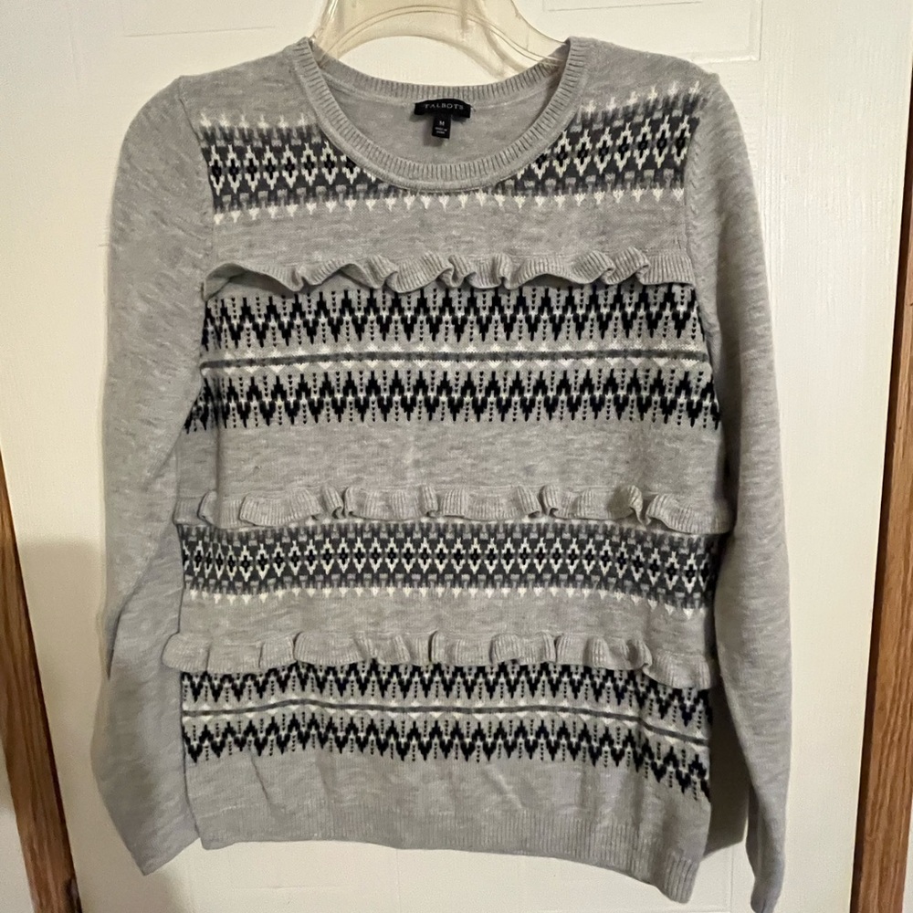 Black and grey sweater